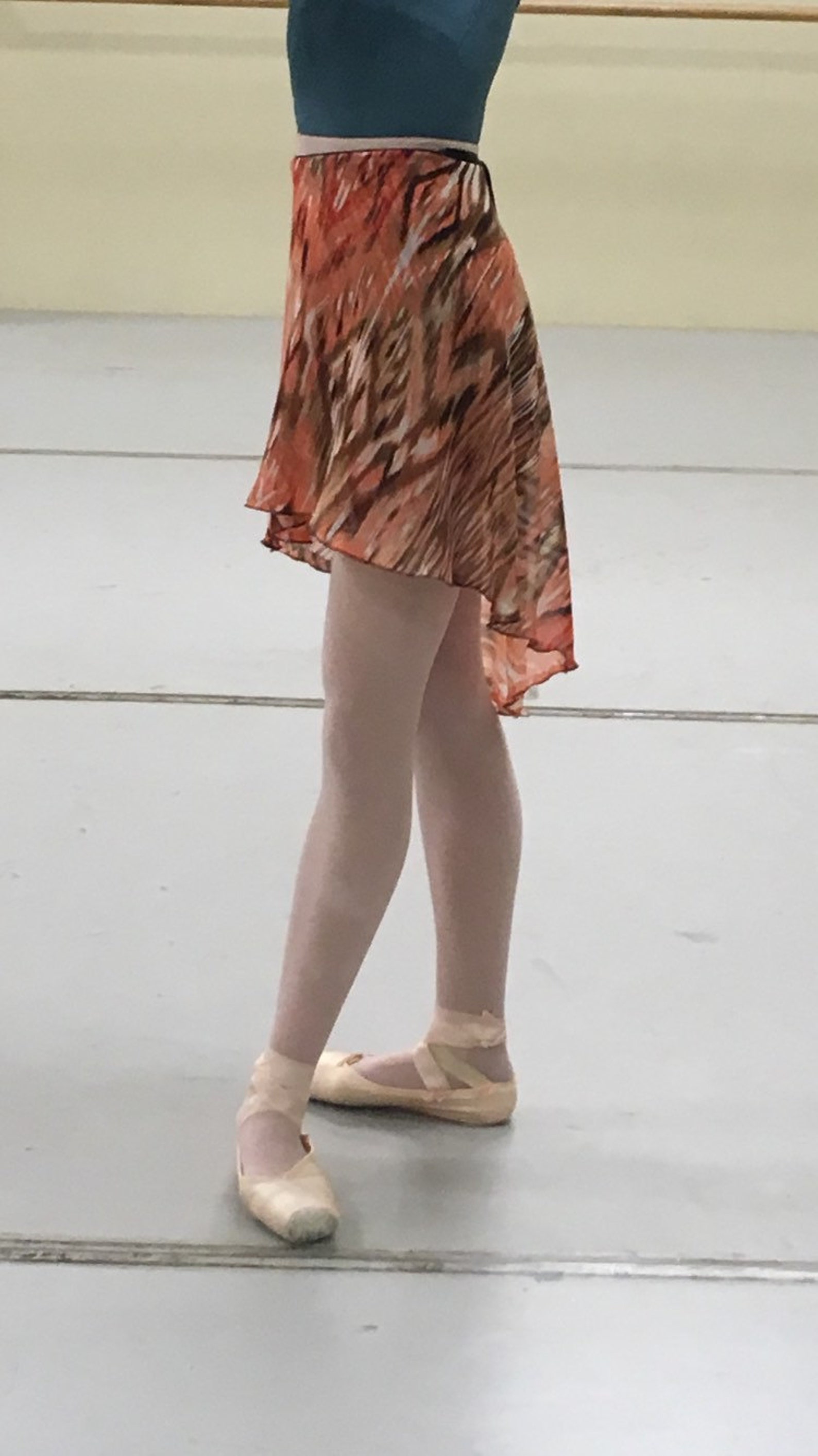 toi toi toi ballet wrap skirt long style! rehearsal, class, performance. autumn print.