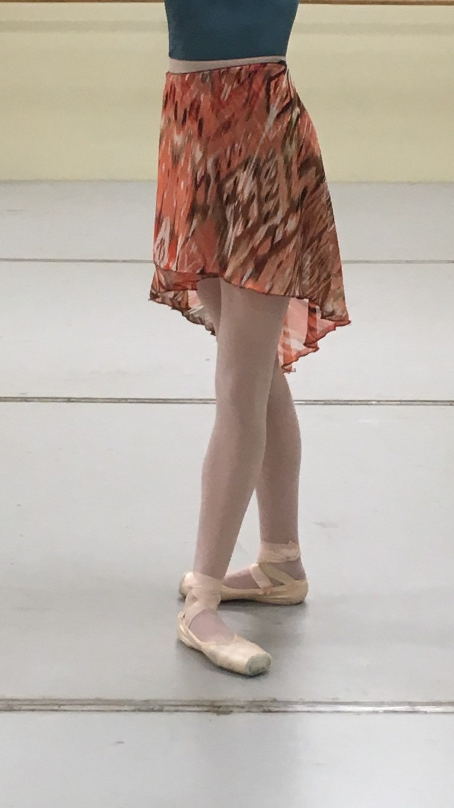 toi toi toi ballet wrap skirt long style! rehearsal, class, performance. autumn print.