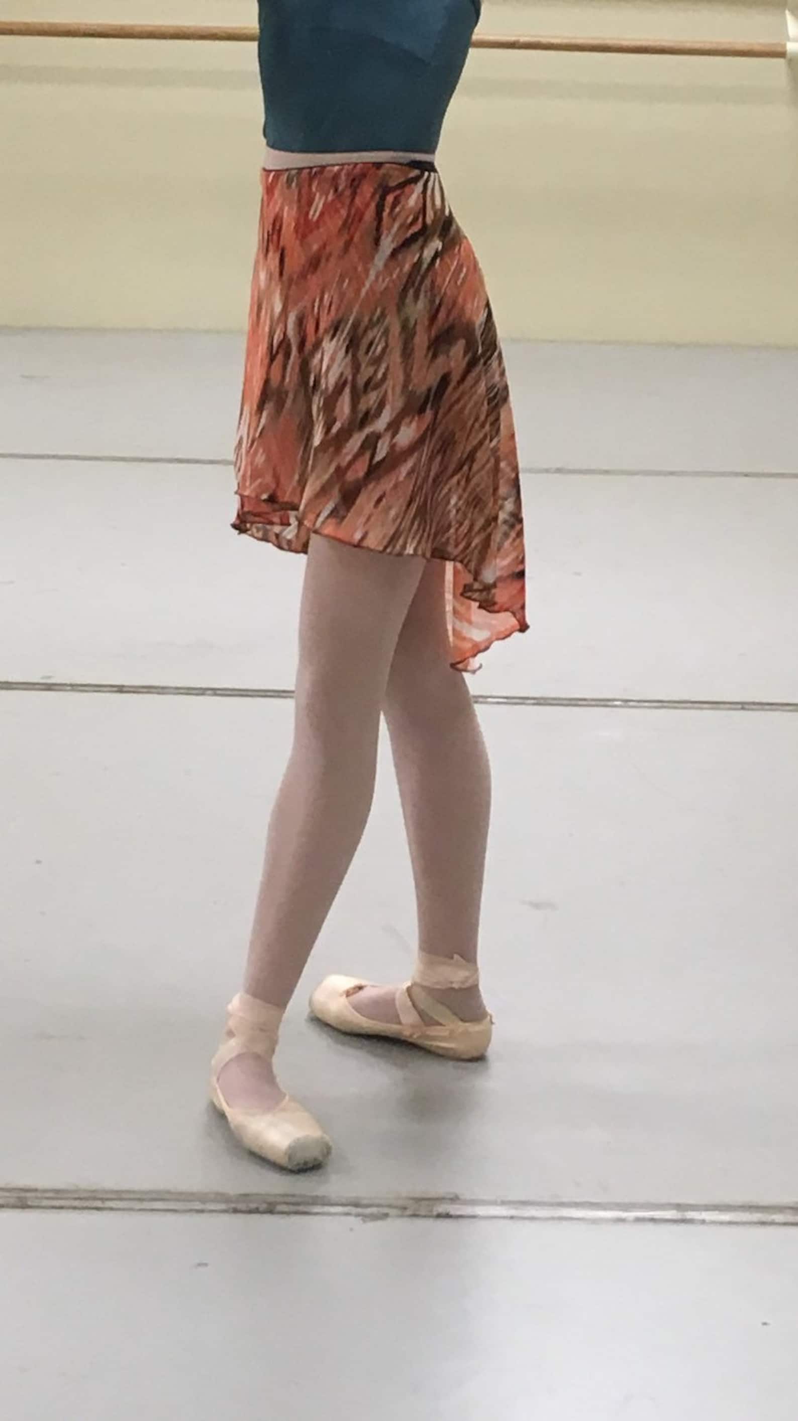 toi toi toi ballet wrap skirt long style! rehearsal, class, performance. autumn print.