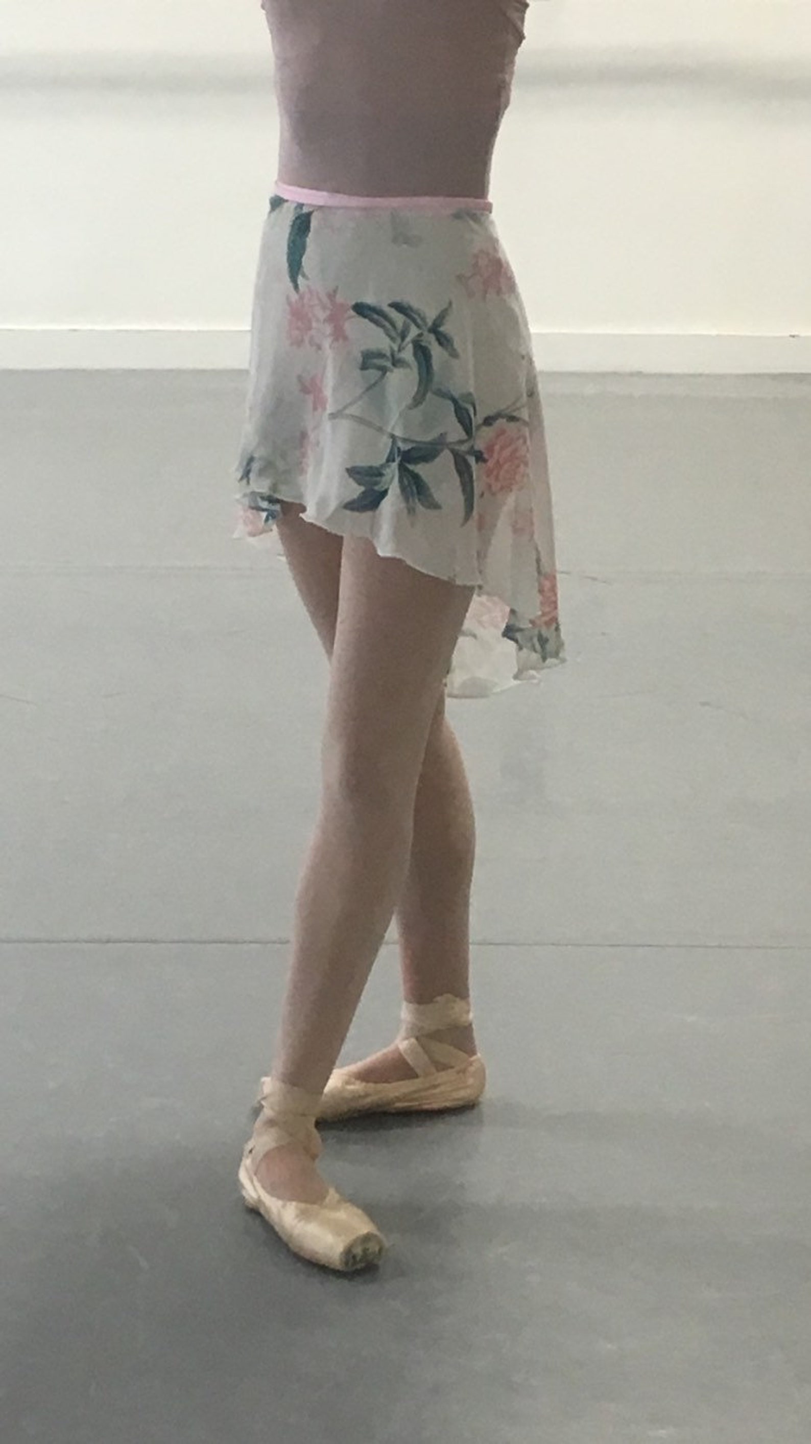 toi toi toi ballet wrap skirt long style! rehearsal, class, performance. floral print. molly style.