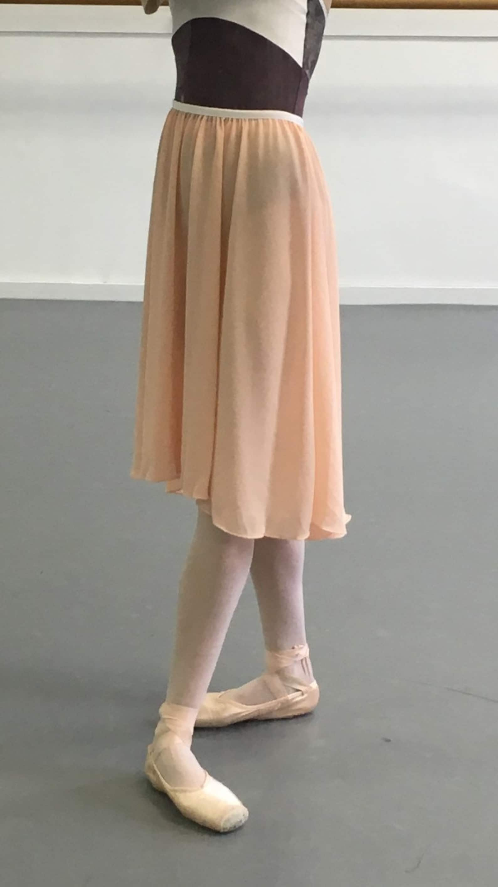 toi toi toi ballet high-low slip-on skirt! rehearsal, class, performance. blush. desiree style.