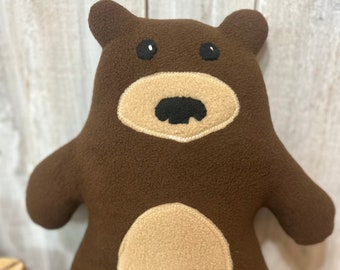 Stuffed plush teddy bear toy, woodland nursery, baby shower gift, teddy bear stuffed animal