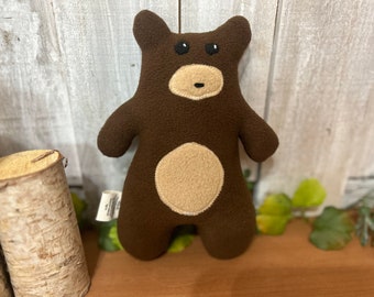 Woodland baby bear stuffed animal, baby shower gift, cabin decor, RV decor, woodland nursery