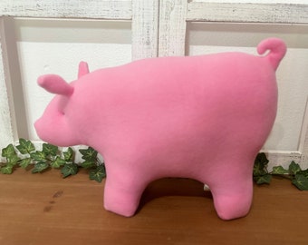 Plush pig stuffed animal, baby shower gift, farm animal nursery decor