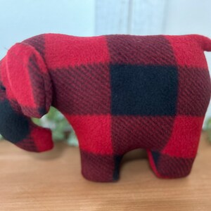 Small plush elephant stuffed animal, baby shower gift, plush zoo animals