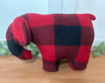 Small plush elephant stuffed animal, baby shower gift, plush zoo animals