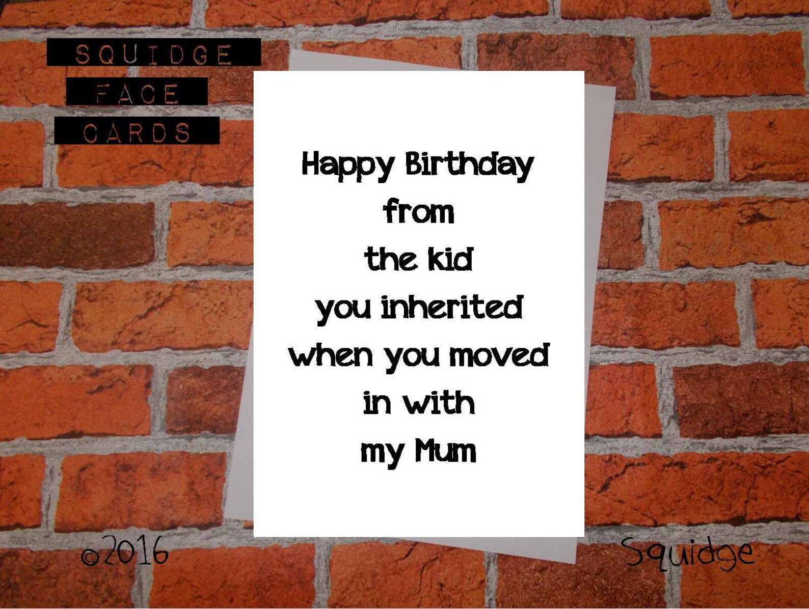 Funny Step-parent Birthday Card Happy Birthday From the Kid/s You ...