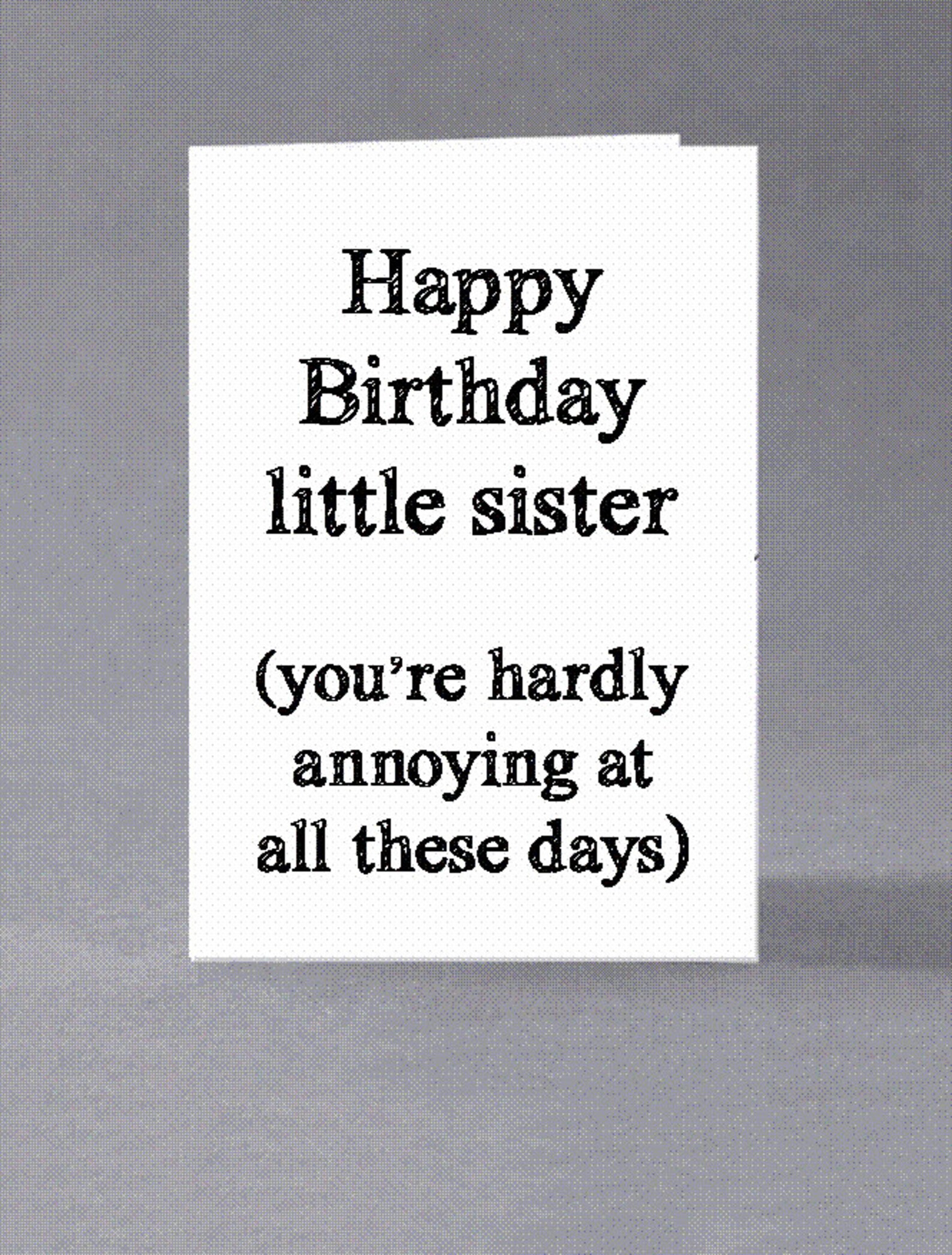 Happy Birthday Little Sister Gif - lqgn256