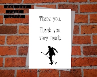 Thank you card - Thank you. Thank you very much. Apppreciation card. Elvis card