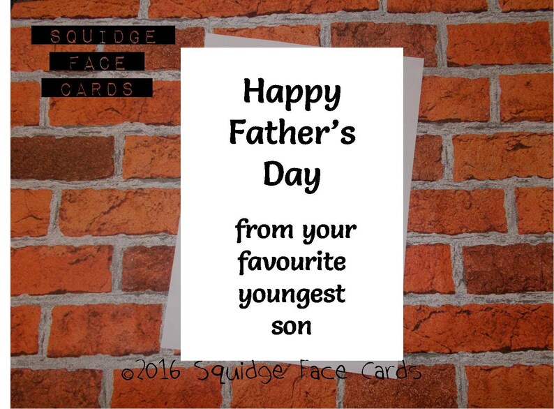 Funny Sarcastic Father's Day Card Happy Father's Day From Your ...