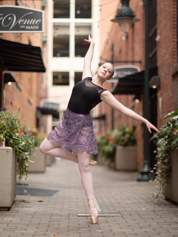Lace top dance skirt