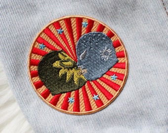 Mexican Wrestler Iron on Patch / Lucha Libre Embroidered Patch / LGBTQ Patch