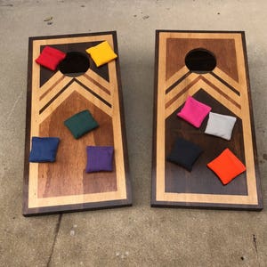 Mini cornhole boards Retro Classic design Beanbag toss