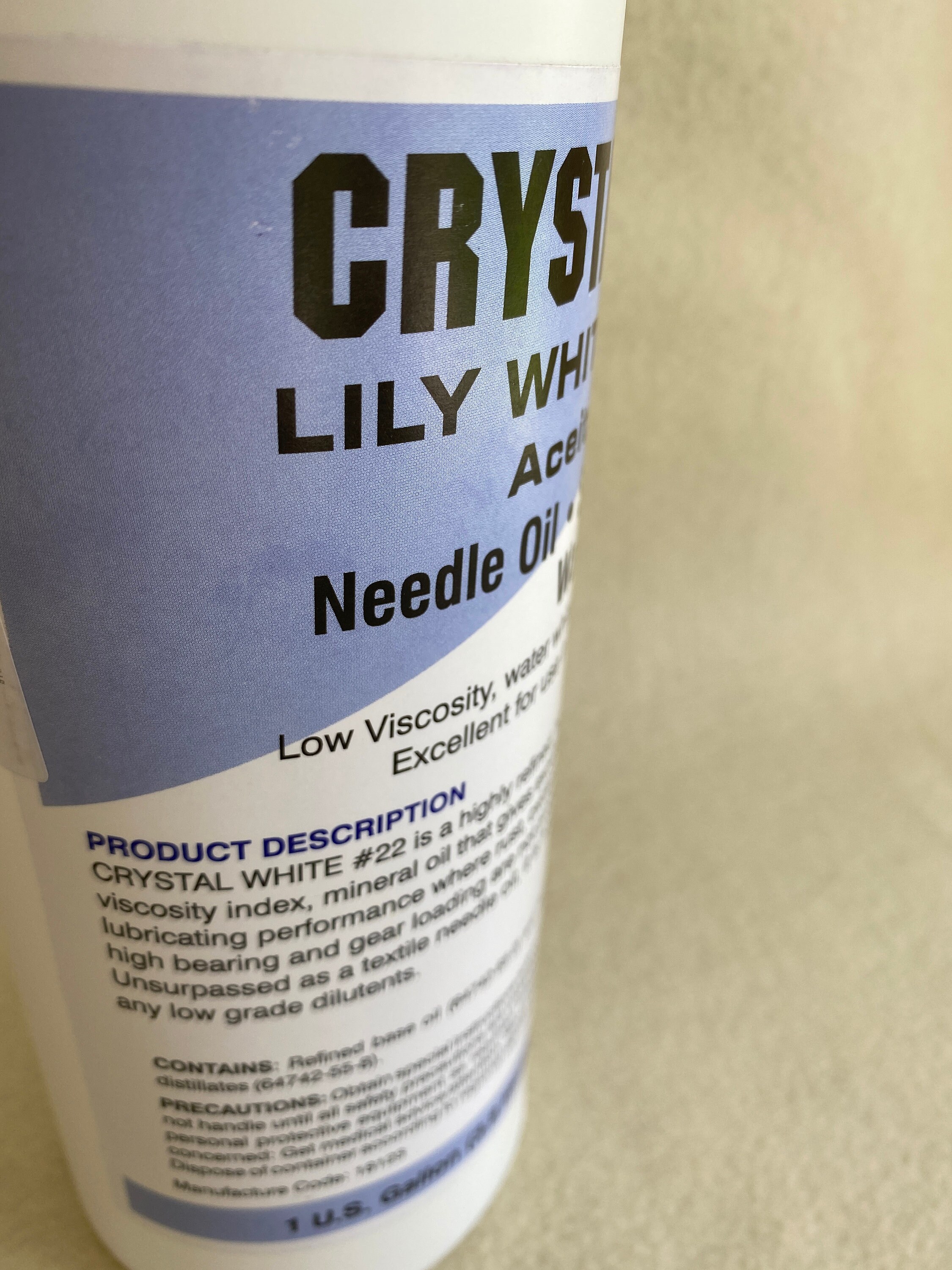 Lily White Sewing Machine Oil Crystal White No Stain 1 Etsy