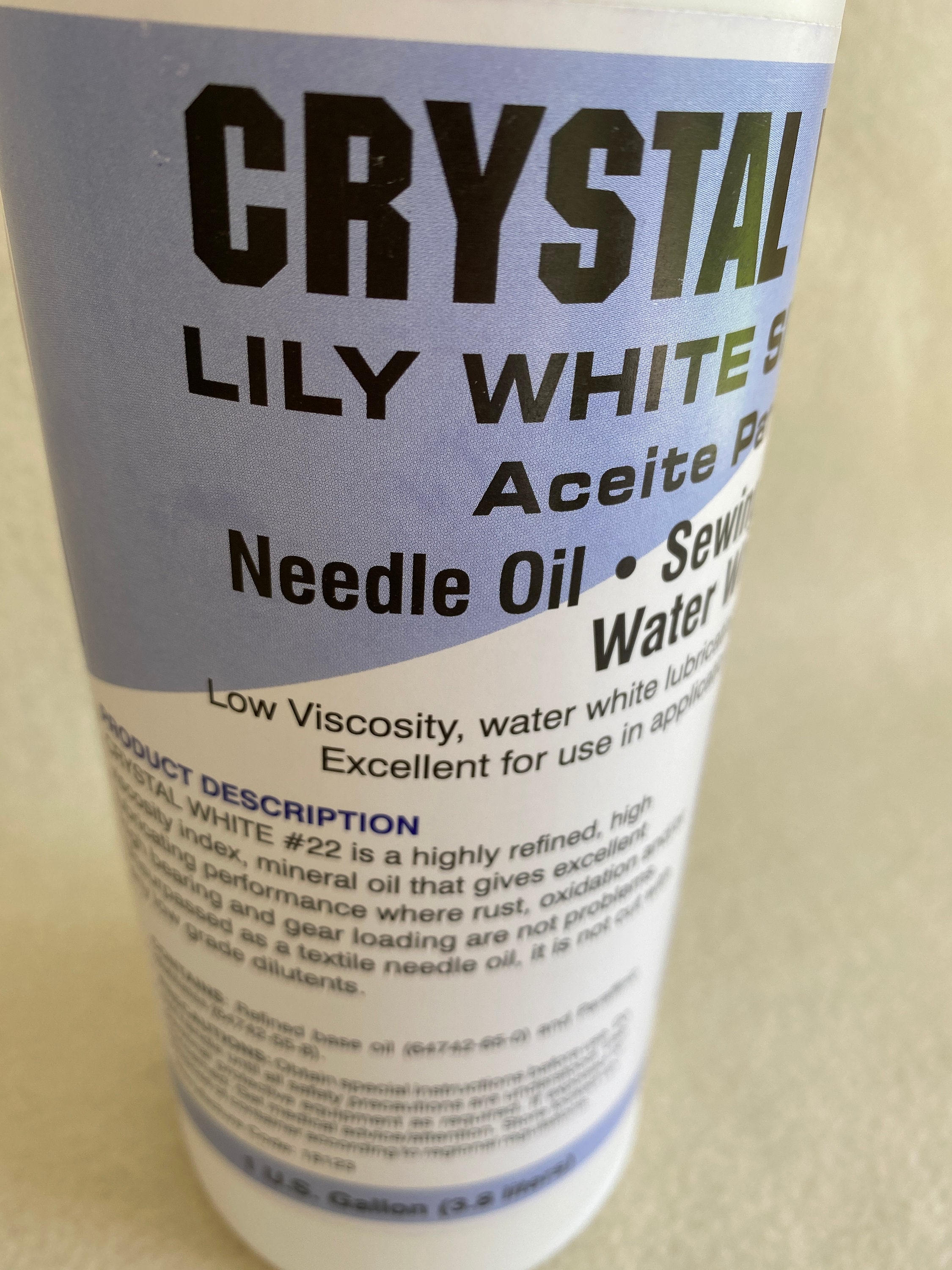 Lily White Sewing Machine Oil Crystal White No Stain 1 Etsy
