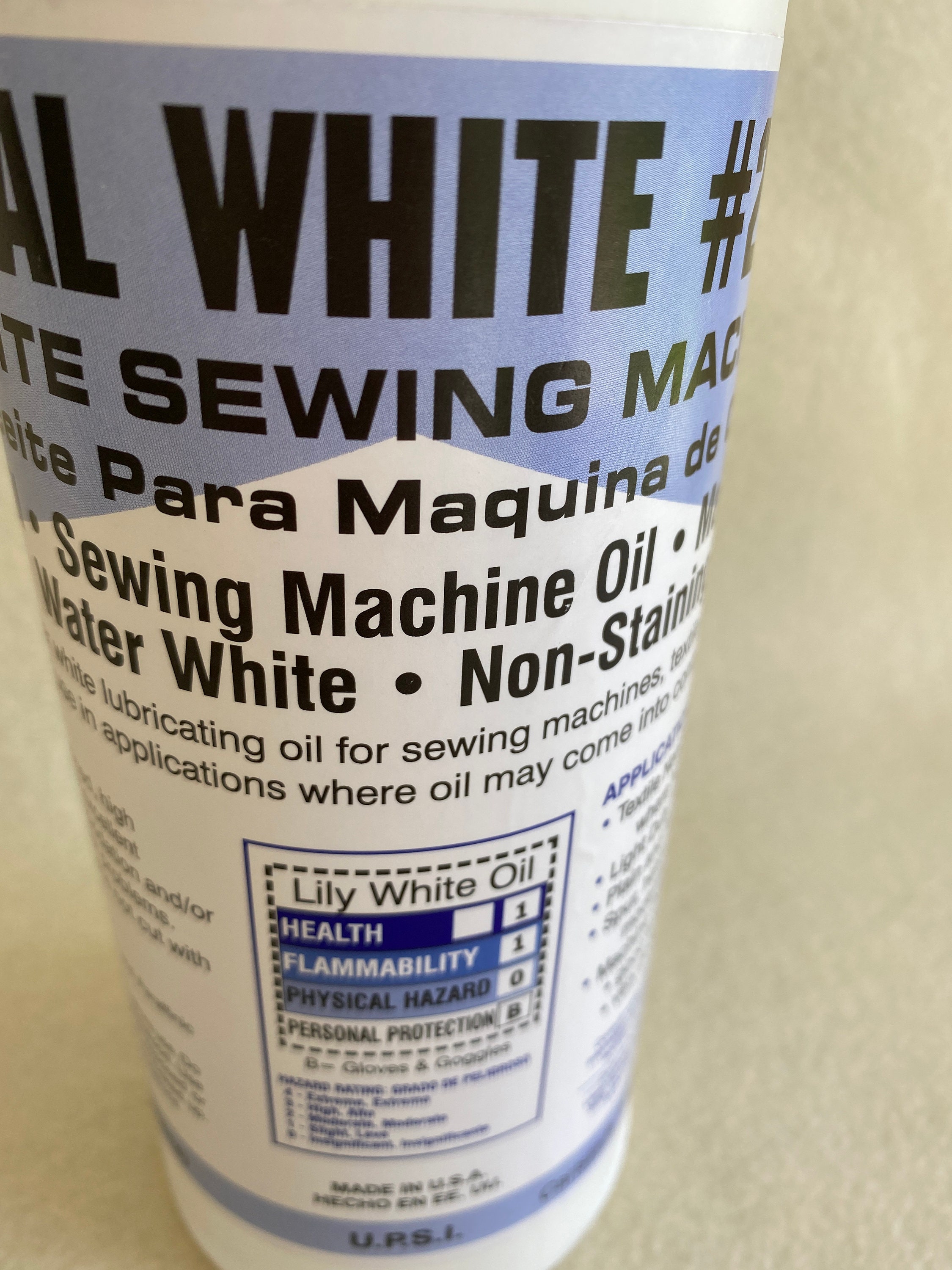Lily White Sewing Machine Oil Crystal White No Stain 1 Etsy