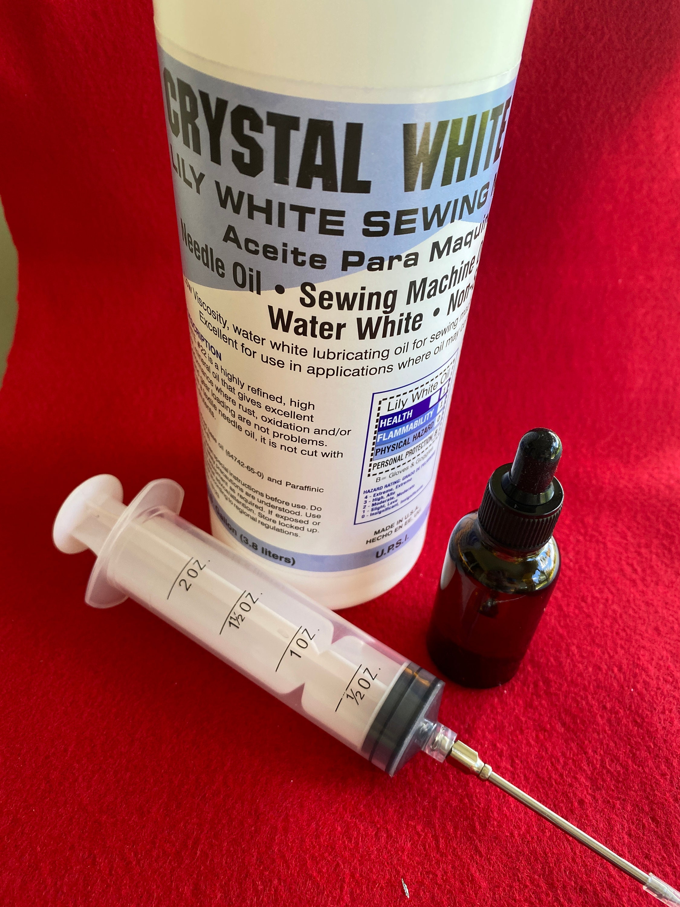 Lily White Sewing Machine Oil Crystal White No Stain 1 Etsy
