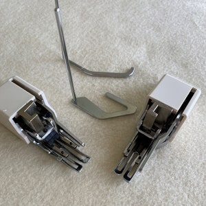 High Shank Walking Foot for Quilting and Slippery Difficult to Sew Fabric, Seam Guide Attachment Two Styles, Used but Like New