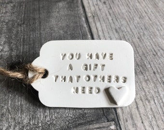 Teacher thank you / teaching assistant / head teacher / SED teacher / key worker / school leaver gift / ornament  / affirmation