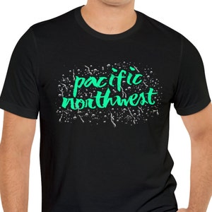 Pacific Northwest t-shirt (Portland, Oregon, Seattle, Washington, Vancouver, British Columbia)