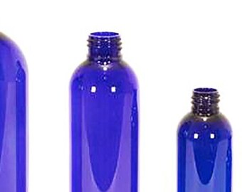 50 pack 1 Oz Empty Plastic BLUE  PET Bullet Bottles BPA free without caps