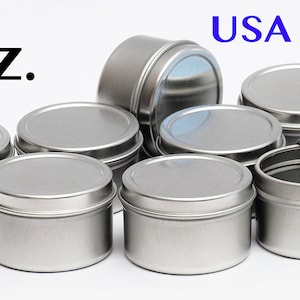 1 Oz Round Metal Tin Container for lip balm,crafts,storage,survival