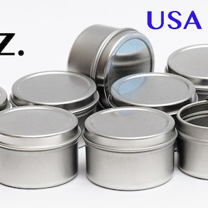 Aluminum Tin Cans, 24PCS 1/2 Oz Metal Round Tins Containers Screw Lid Small  E