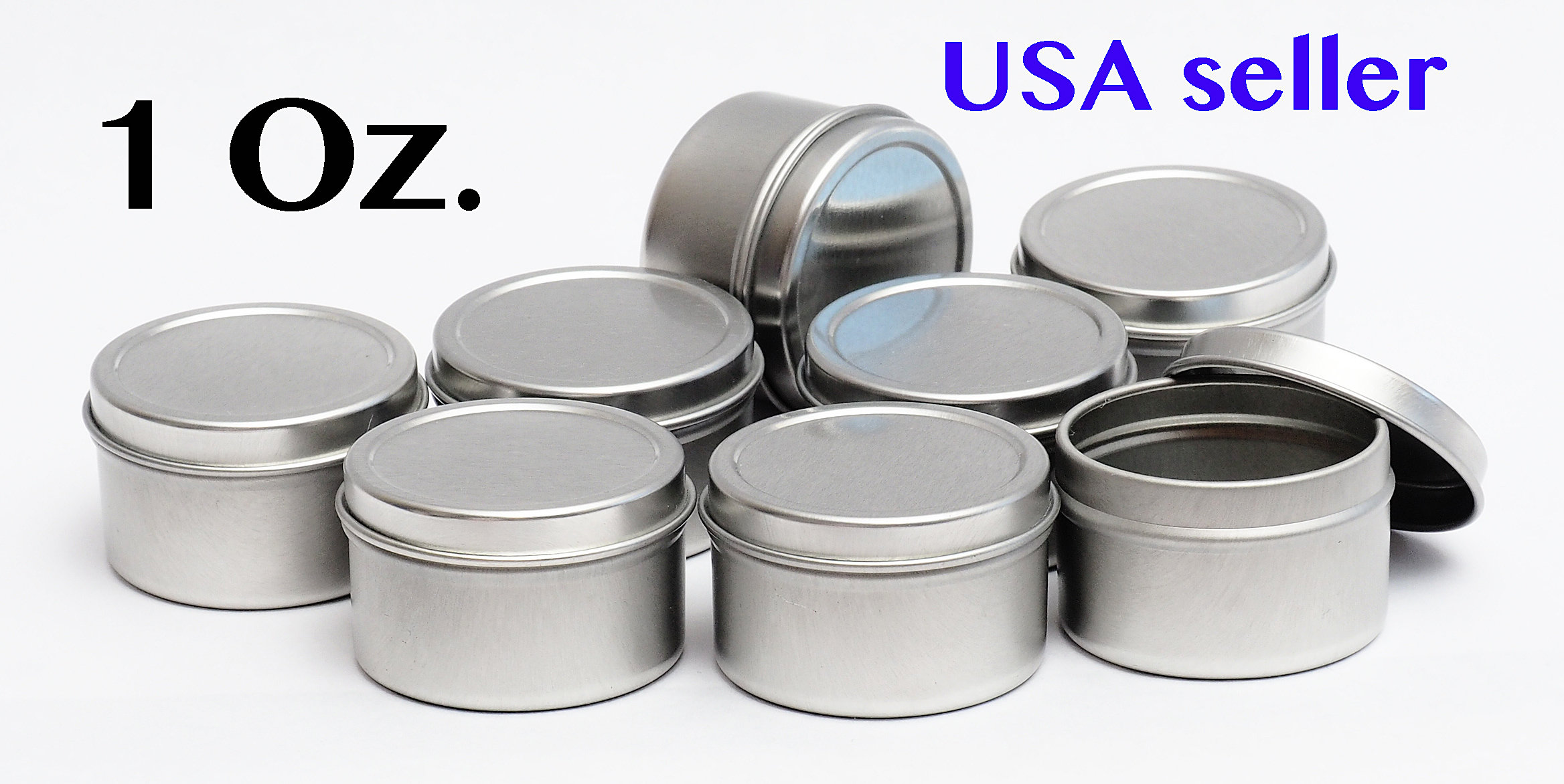 1 Oz Round Metal Tin Container for Lip Balm,crafts,storage,survival Etsy