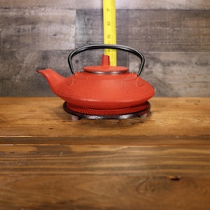 TEAVANA rot DRAGON FLY Gusseisen Teekanne Japanisch Tetsubin