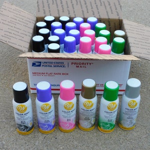 Lot of 29 - Wilton 1.5 Oz Mix Color Mist Food Color Spray For Cakes Cupcakes etc