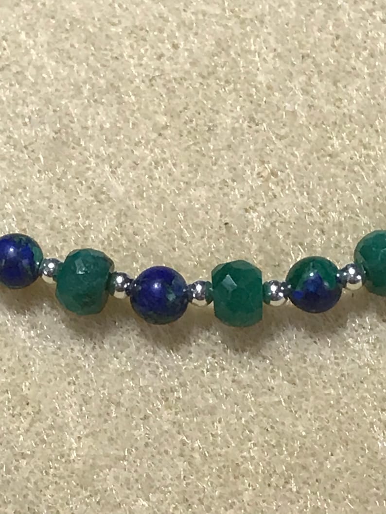 Azurite Bracelet Emerald