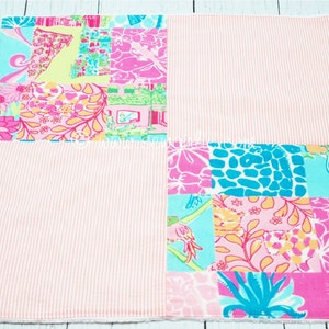 Preppy Personalized  Monogrammed Seersucker/Tag Along Blanket-Hurry Only 1 Left
