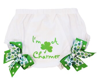 I'm a Charmer Bloomers for Infant and Toddler/Baby Girl Monogrammed Bloomers/Diaper Cover