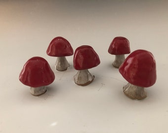 Mushroom, Miniature Mushroom, Miniature Garden, Fairy Garden, Gnome, Terrarium, Bonsai,