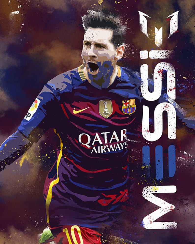 Lionel Messi Barcelona Poster