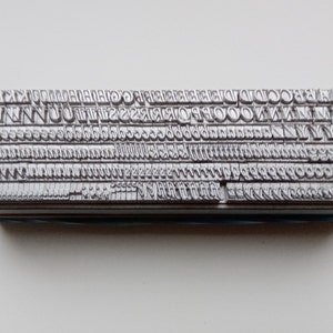 14 point TIMES ITALIC 3A Letterpress Metal Printing Type