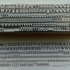 12 point Times New Roman 3A Letterpress Metal Printing Type