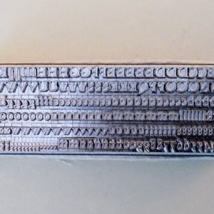 12 point GARAMOND Roman Upper and lower  Letterpress Metal Printing Type