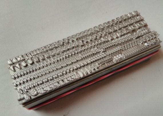 12 point IMPRINT ITALIC 3A Letterpress Metal Printing Type