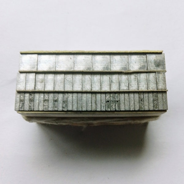A small set of 14pt letterpress Printing Spaces / Spacers, 3 different thicknesses