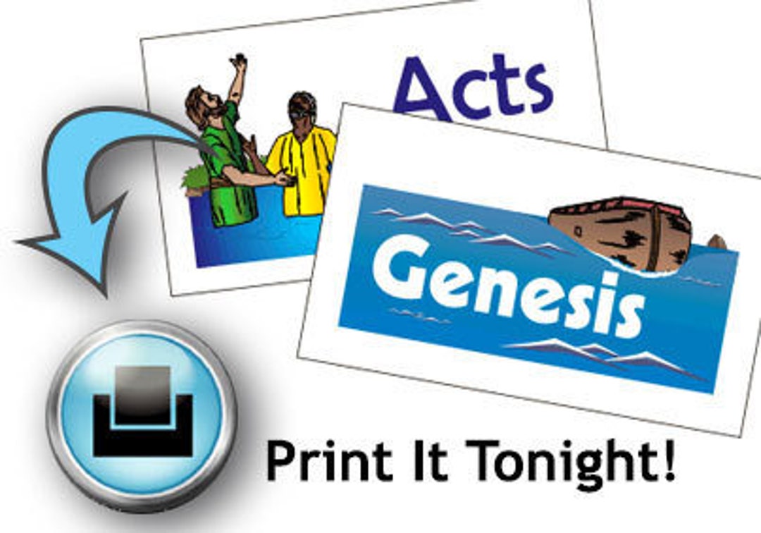 Books of the Bible Memory Card Game Printable - Etsy