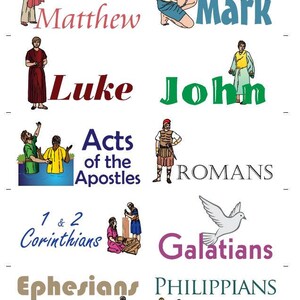 Books of the Bible Memory Card Game Printable - Etsy