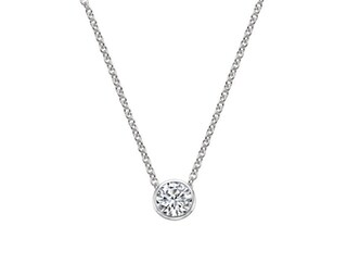 Collana Donna Argento 925 Con Ciondolo Moissanite 1CT, Placcata Oro Bianco 18K, Catena Regolabile, Regalo Con Certificato GRA