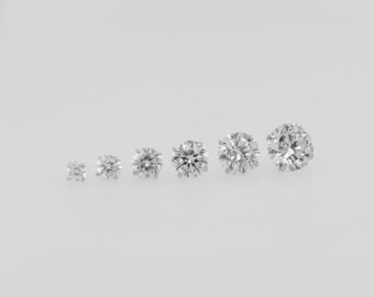 Martini Runde Diamant Ohrstecker 1,50 Karat Weißgold 14K