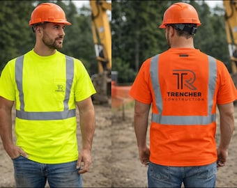 Custom Construction Crew Shirts | Bulk Company Logo Work Shirt | Contractor Uniform Shirts for Crews