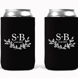 Wedding Cozies, Personalized Wedding Favors, Can Cooler Wedding Favor, Bridal Shower Favors, Beverage Insulators, Beer Hugger Holder