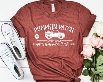 Pumpkin Patch Shirts, Fall Shirts, Fall Shirts for Women, Pumpkin Shirt, Autumn Shirt, Fall Tshirt, Truck Fall Shirt