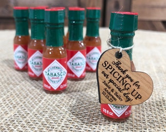 Wedding Favors - Bridal Shower Favors - Baby Shower Favor - Hot Sauce Wedding Favor - Wedding Favors for Guests - Spicing Up Our Special Day