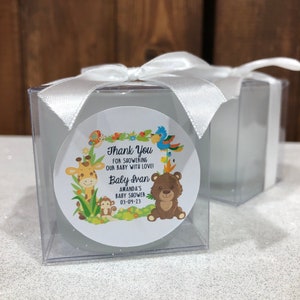 Baby Shower Candles - Baby Shower Jungle Theme - Safari Animal Party Favors - Unisex Baby Shower - Coed Baby Shower - Birthday Party Favor