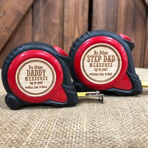 Step Dad Gift, Bonus Dad Gift, Custom Father's Day Git for Step Day, Gift for Dad, Measuring Tape, Gift for Step Dad from Kids, Tape Measure